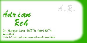 adrian reh business card